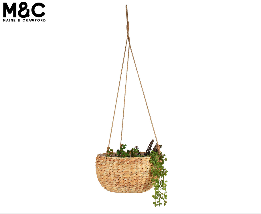 Home & Garden Maine & Crawford Haro Water Hyacinth Hanging Basket